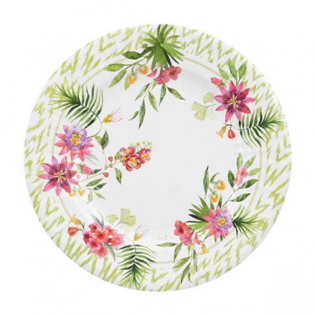 PIATTI PASSION FLOWER 27cm 8pz