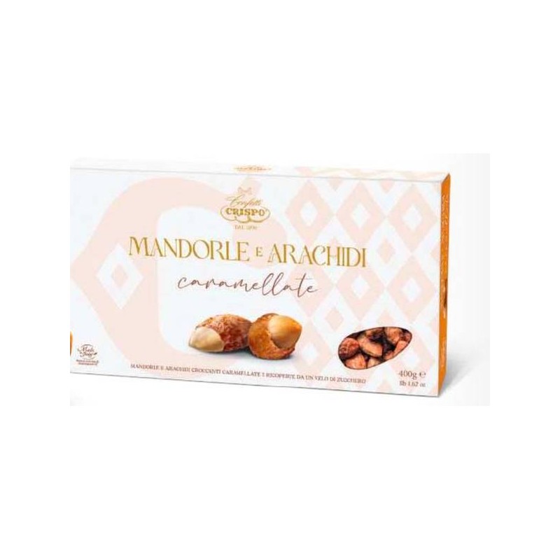 MANDORLE E ARACHIDI CARAMELLLATE 400gr
