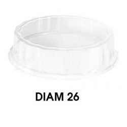 COPERCHIO MEDORO ø26x8cm PET