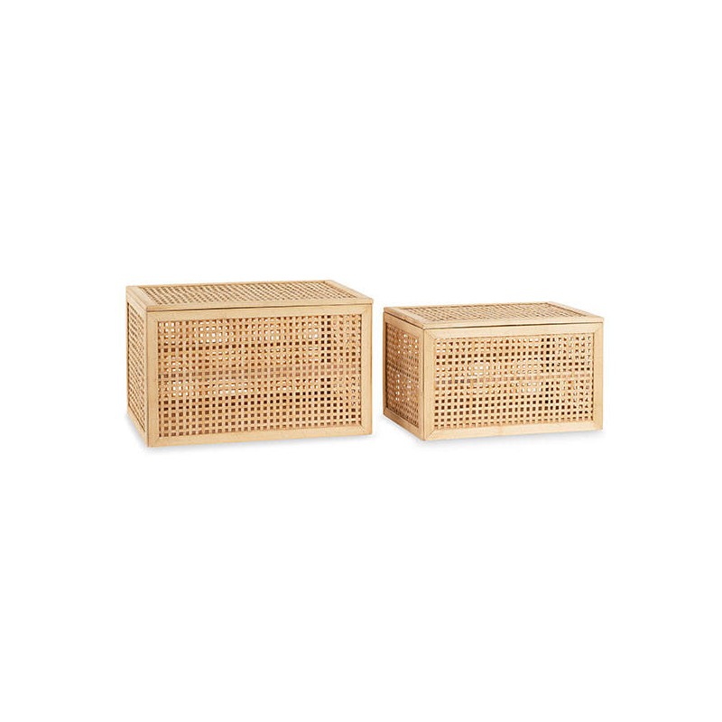 BAULE BAMBOO TRAFORATO 44x33x27cm MISURA GRANDE 1pz