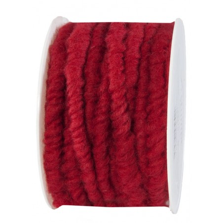 NASTRO WOLLSTRANG CORDONCINO LANA mm10x10mt ROSSO