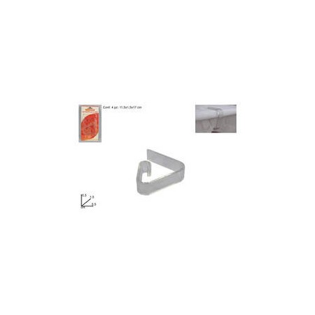 FERMATOVAGLIA IN PLASTICA 4pz