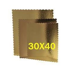 TAVOLETTA CARTONE ORO/NERO 30x40cm 1 PEZZO