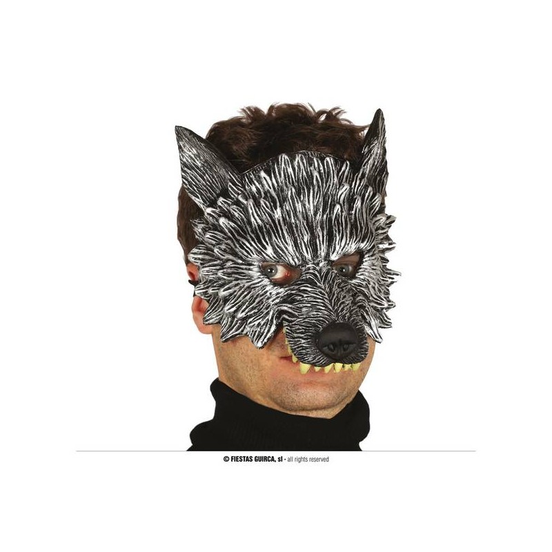 MEZZA MASCHERA LUPO FOAM