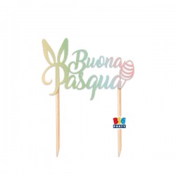 CAKE TOPPER 20x20cm BUONA PASQUA