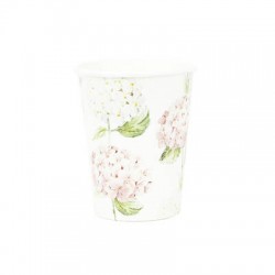 BICCHIERI IN CARTA 250cc GIARDINO DELLE ORTENSIE 8pz