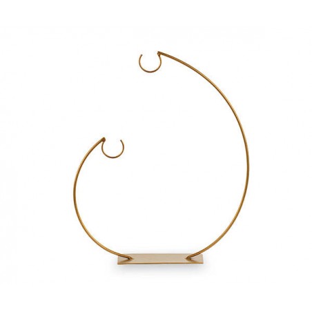 DISPLAY METALLO ORO 2 GANCI 32x40cm