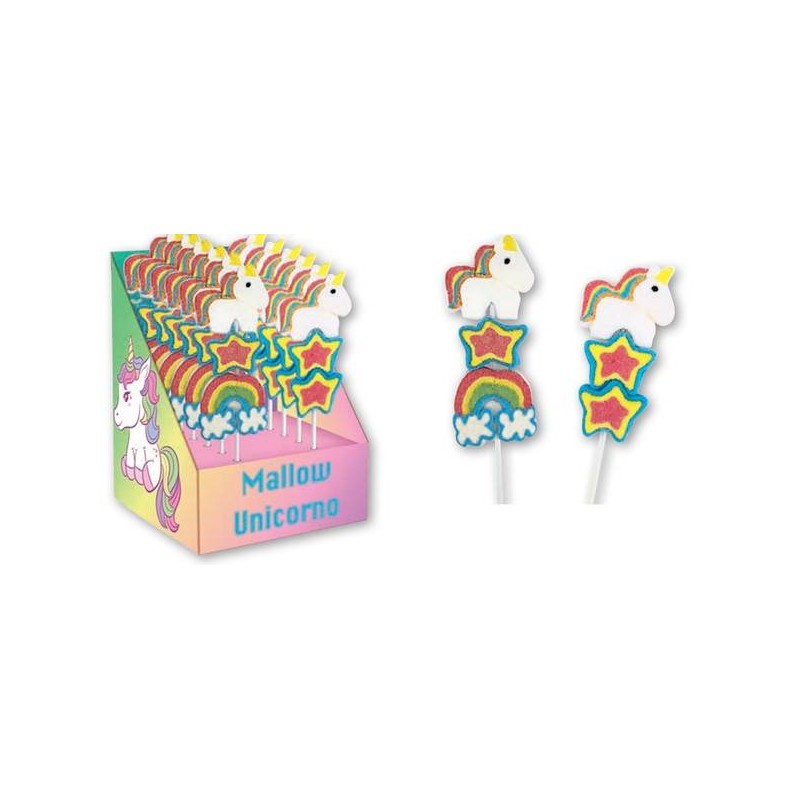 UNICORNO MALLOW POPS 33gr 16cm ASS.TO