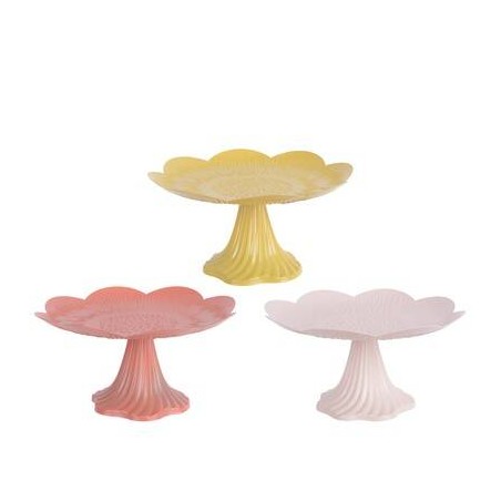 ALZATA IN METALLO COLORATA ø20x10cm