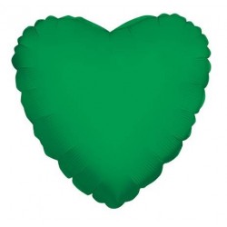 PALLONE MYLAR CUORE VERDE SMERALDO 18 43cm 1pz RC