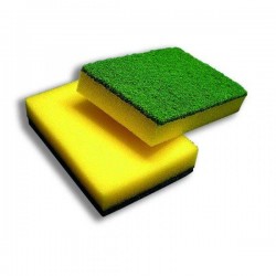 SPUGNA GIALLA + FIBRA ABRASIVA CONVERT90 10pz ARIX