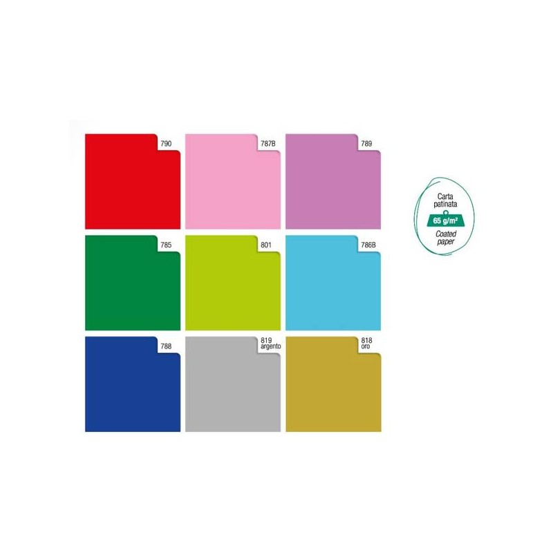 CARTA REGALO ROTOLO TUTTOCOLORE LUCIDO 0,7x2mt ASS.TI 1pz