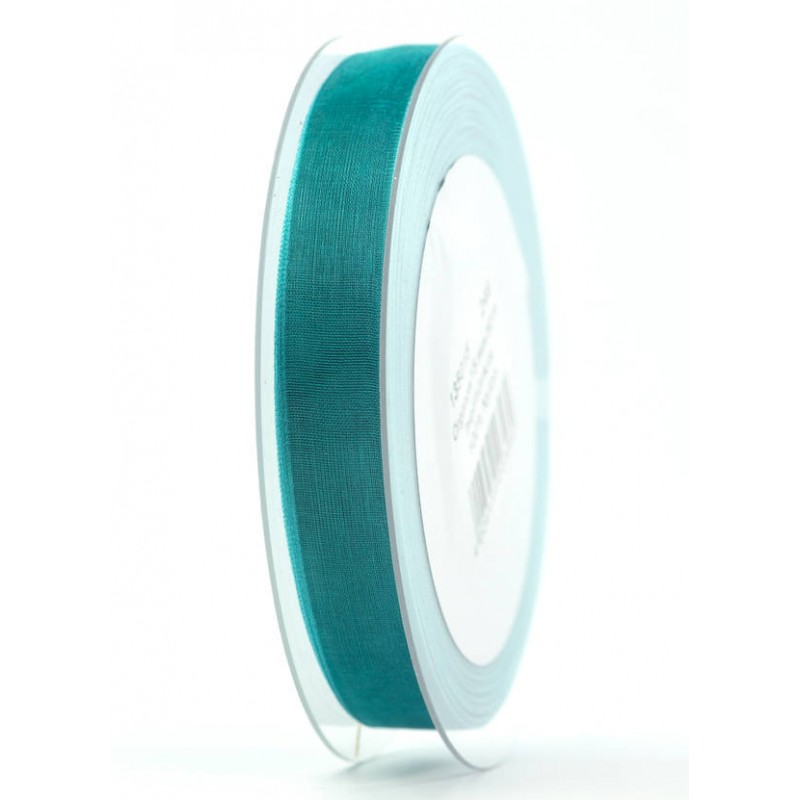 NASTRO ORGANZA mm15x50mt TURCHESE