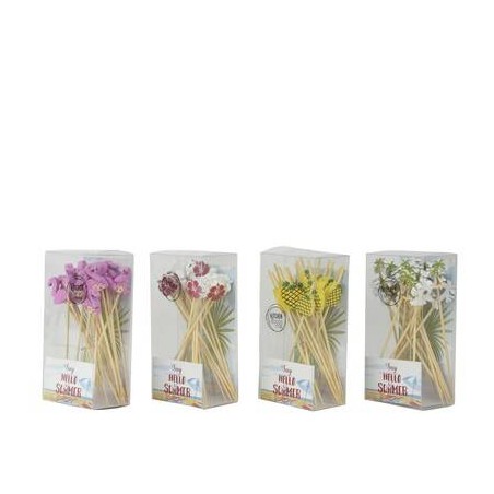 PICKS STUZZICADENTI BAMBOO 20pz 4DISEGNI ASS.TI