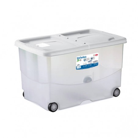 STEFANBOX VASCO BIANCO C/RUOTE 60x40x36cm 57lt