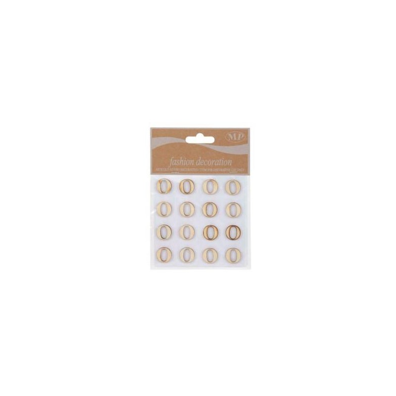 LETTERE 'O IN LEGNO 10x10cm 16pz