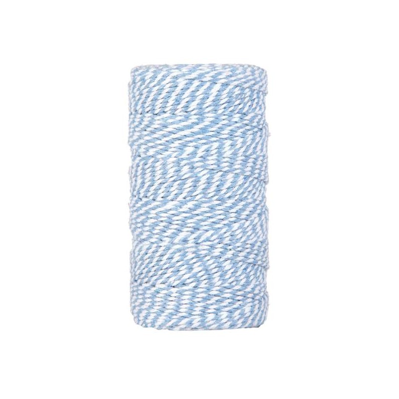 CORDINO BICOLORE mm2x100mt SKY BLUE/WHITE
