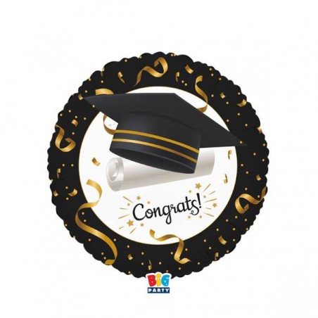 PALLONE MYLAR TONDO 45cm GRADUATION