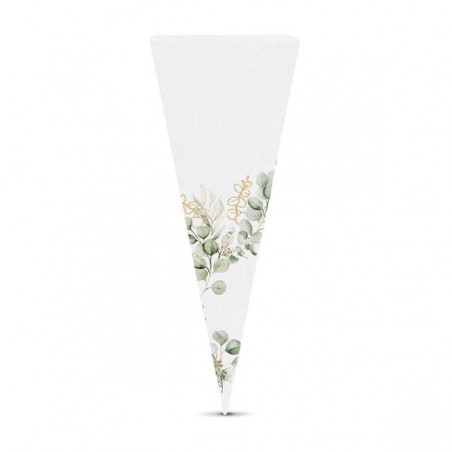 SCATOLA CONO 4,8x14,5cm EUCALIPTO 20pz