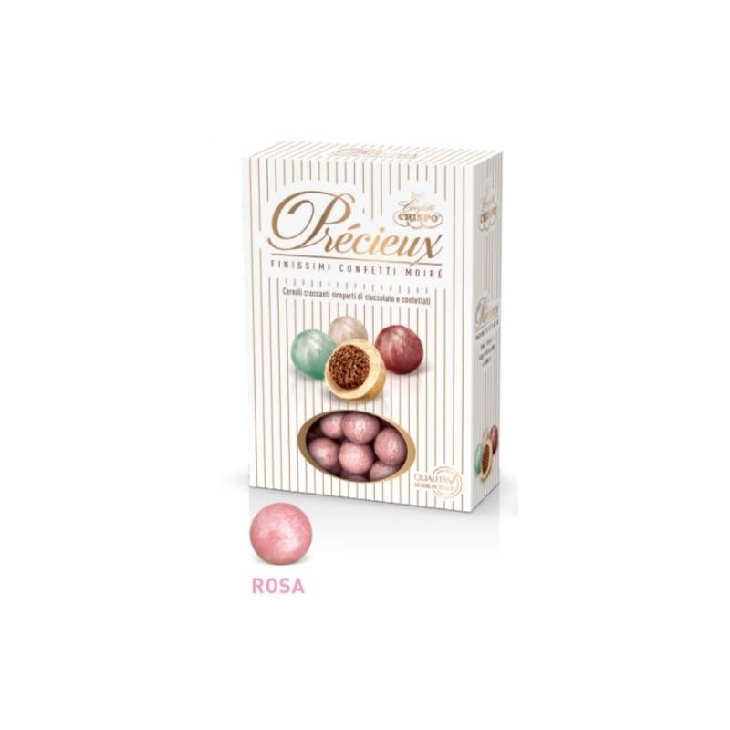 PRECIEUX KRIXI CEREALI CROCCANTI RICOPERTI DI CIOCCOLATO CONFETTATI ROSA 700gr