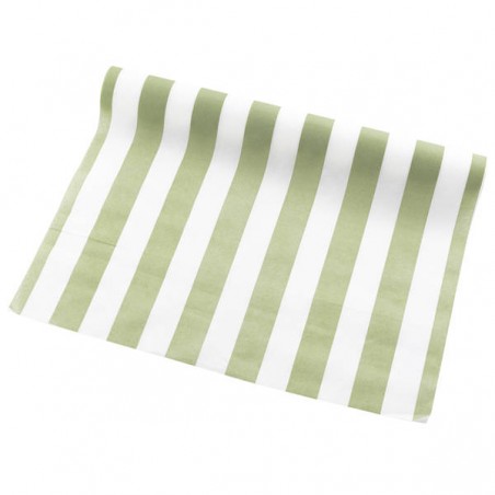 RUNNER AIRLAID 40x250cm RIGHE SALVIA