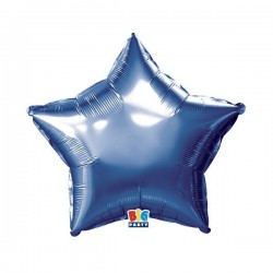 PALLONE MYLAR STELLA 18 45cm BLU METAL