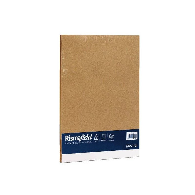 CARTA A4 RISMAFIELD 90gr RISMA 100fg NOCCIOLA