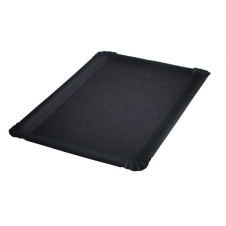 VASSOIO CARTONCINO TOTAL BLACK 21x30cm 50pz USOBIO