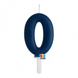 CANDELINA NUMERO 0 TINY PULMP BLU NAVY 7cm