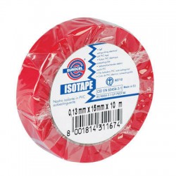 NASTRO ISOLANTE ISOTAPE ROSSO mm15X10mt