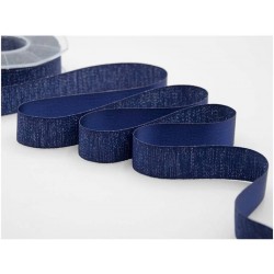 NASTRO RASO BOUTIQUE LAMè mm25x20mt COL.426 BLU SCURO