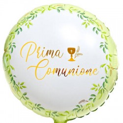 PALLONE MYLAR 45cm PRIMA COMUNIONE