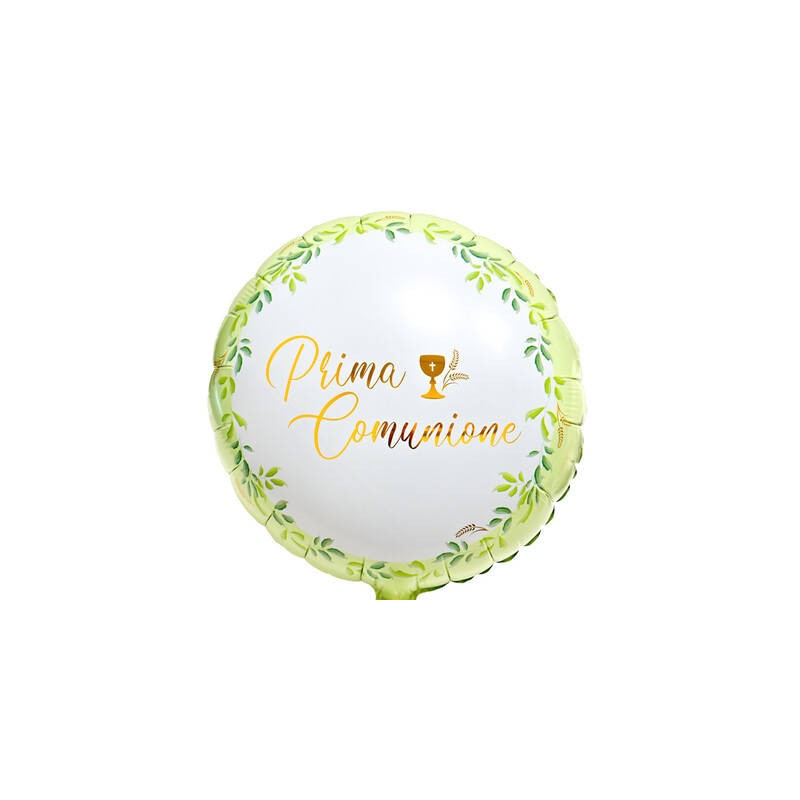 PALLONE MYLAR 45cm PRIMA COMUNIONE
