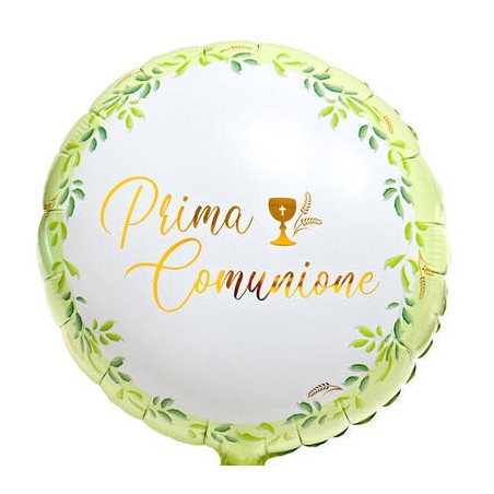 PALLONE MYLAR 45cm PRIMA COMUNIONE