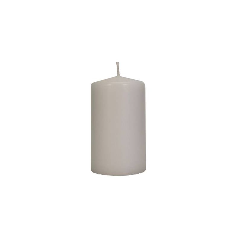 CANDELA MOCCOLO 10x7cm BIANCO SPORCO