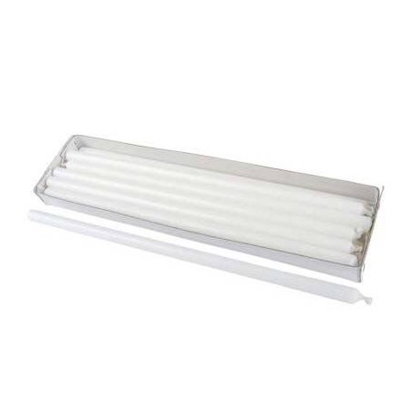 CANDELA STELO ø1,2x30cm BIANCA 12pz