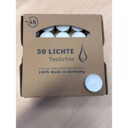 CANDELA TEALIGHT 38mm 50pz BIANCA