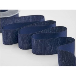 NASTRO RASO BOUTIQUE LAMè mm40x20mt COL.426 BLU SCURO