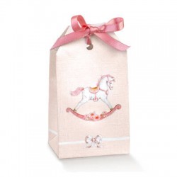 SCATOLA TAG 5,5x3,5x10cm CAVALLINO ROSA 10pz
