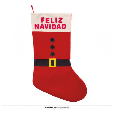 CALZA BABBO FELIZ NAVIDAD