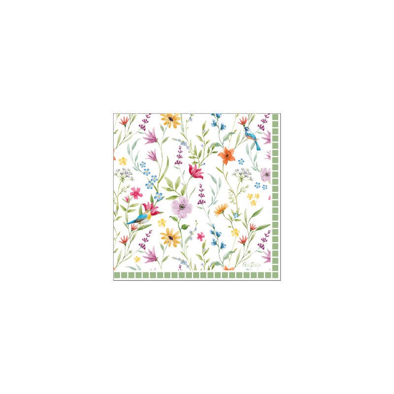 TOVAGLIOLI 33x33cm LE JARDIN 16pz