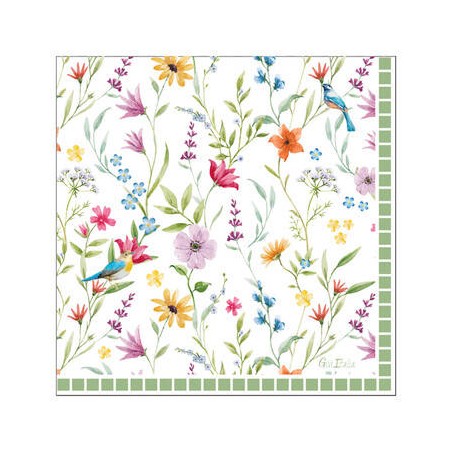 TOVAGLIOLI 33x33cm LE JARDIN 16pz