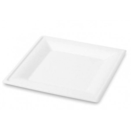 PIATTI QUADRATI POLPA 26x26cm BIODEGRADABILI 50pz BYò