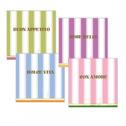 TOVAGLIOLI 33x33 TRA LE RIGHE ASS.TI 16pz