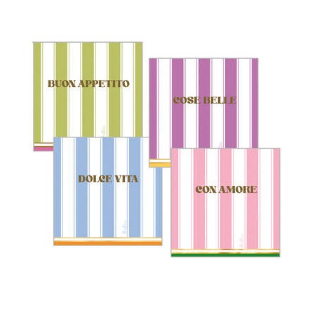 TOVAGLIOLI 33x33 TRA LE RIGHE ASS.TI 16pz