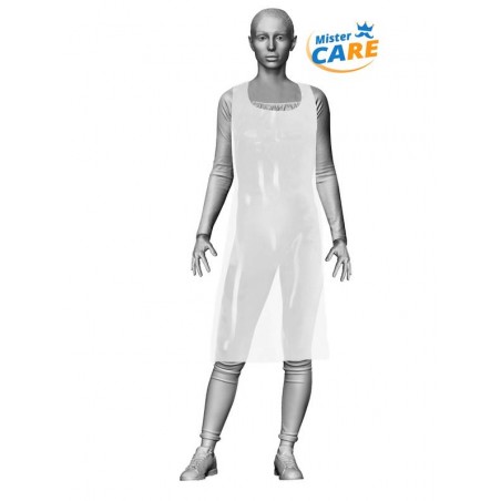 Mr.Care - GREMBIULE APRON 70x120cm LDPE 20my BIANCO 100pz