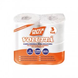 CARTA IGIENICA VOLUTTà PURA CELLULOSA 4 ROTOLI