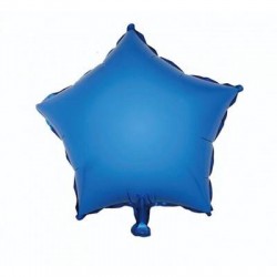PALLONE MYLAR STELLA 18 45cm MAT BLU