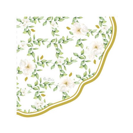 TOVAGLIOLI 33x33cm LIBERTY CAMELIA 16pz