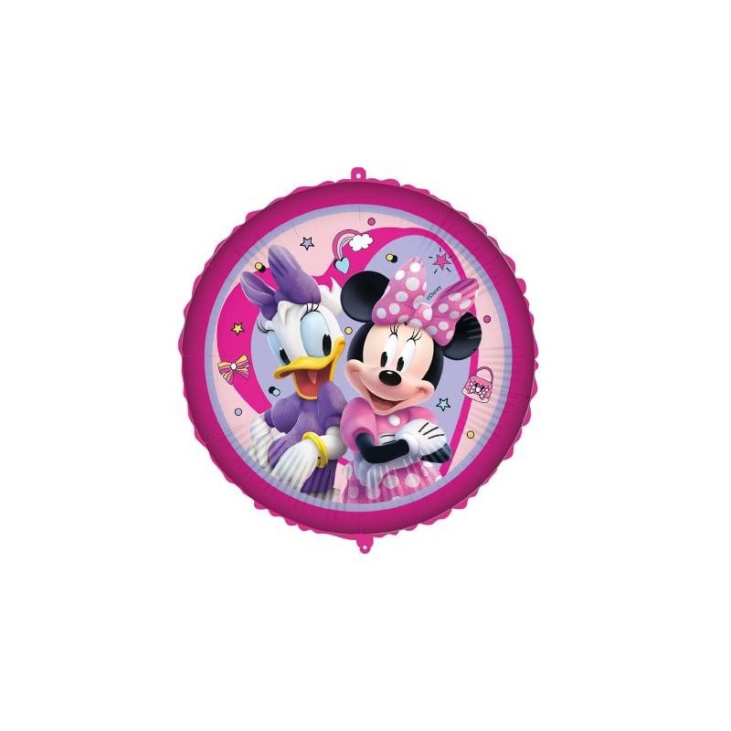PALLONE MYLAR MINNIE E PAPERINA 18 43cm C/FILO E PESETTO